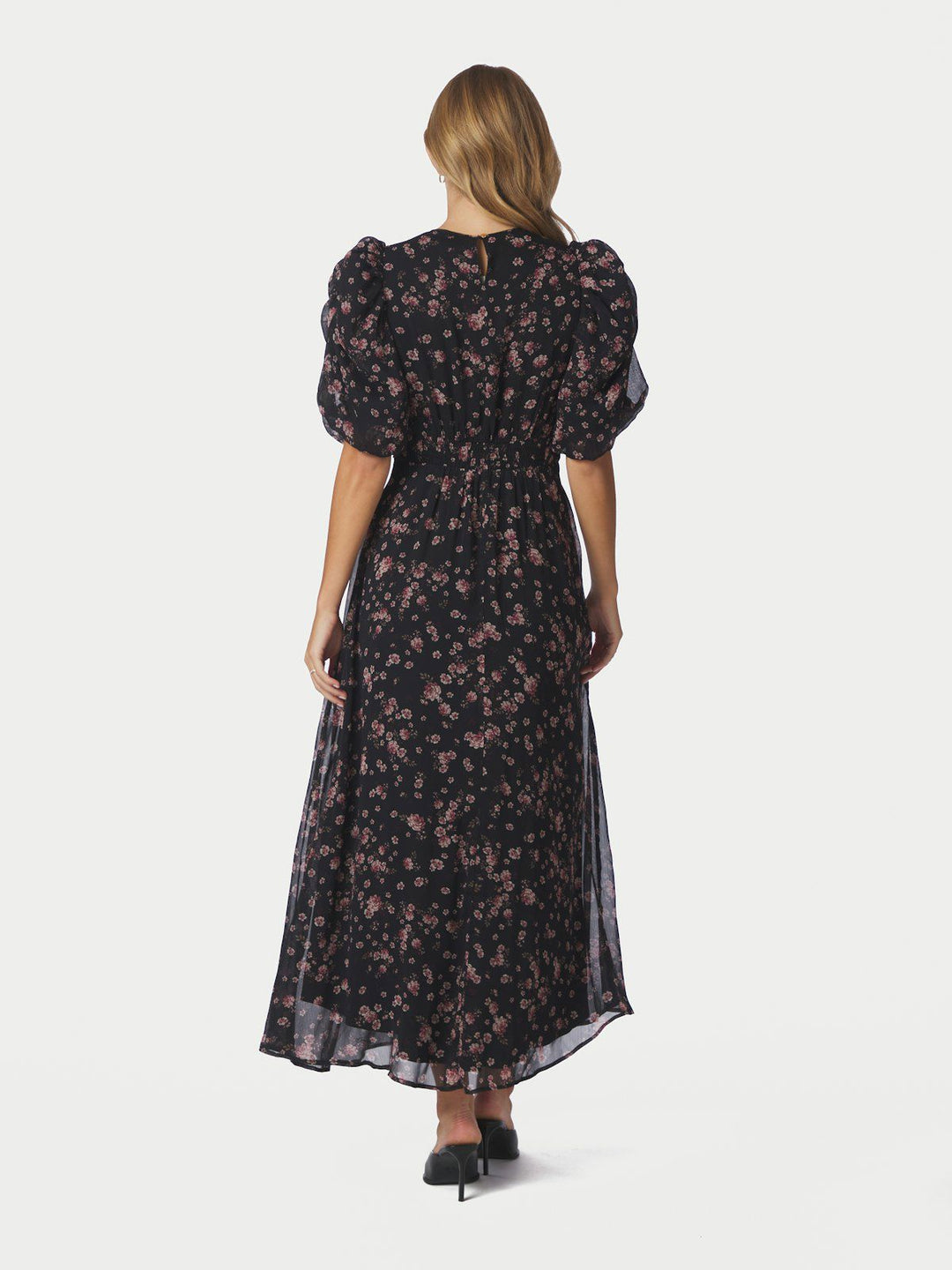 Kikka Mini Flower Dress  Black