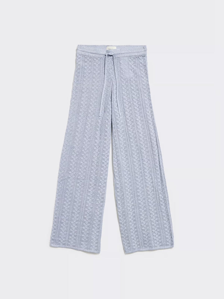 Kelp Crochet Trousers  Blue Mix