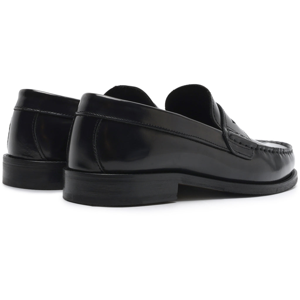 Miles Penny Loafer  Black Polido