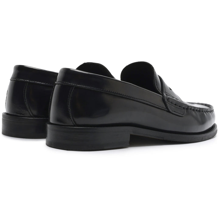 Miles Penny Loafer  Black Polido