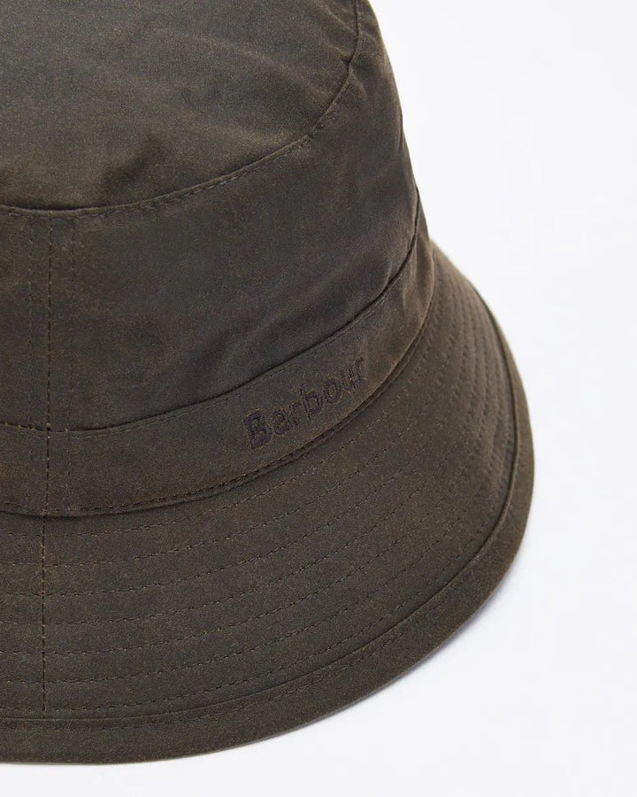 Barbour Wax Bucket Hat  Olive