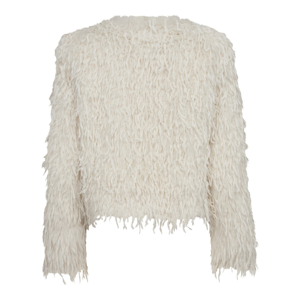 FeatherCC Faux Fur Jacket  Off White