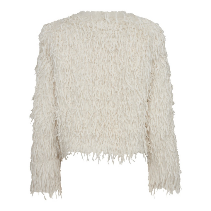 FeatherCC Faux Fur Jacket  Off White