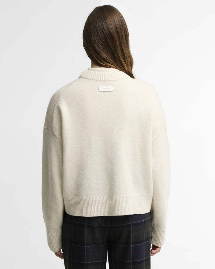 Barbour Ivybridge Knit  Ecru