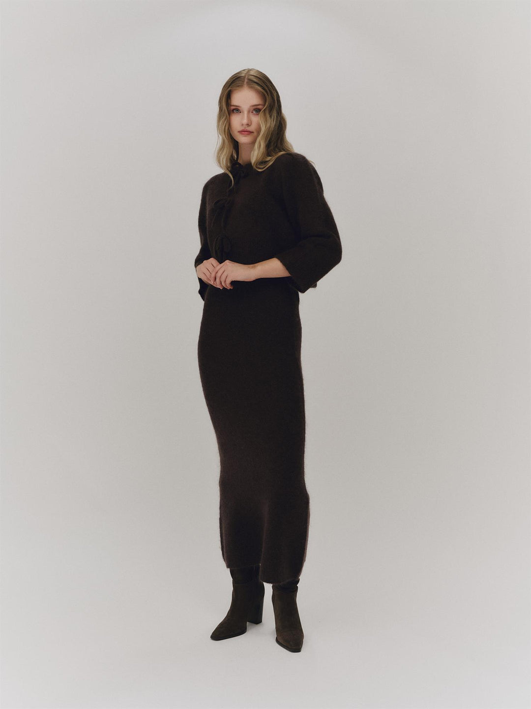 Sandra Chunky Skirt  Dark Brown