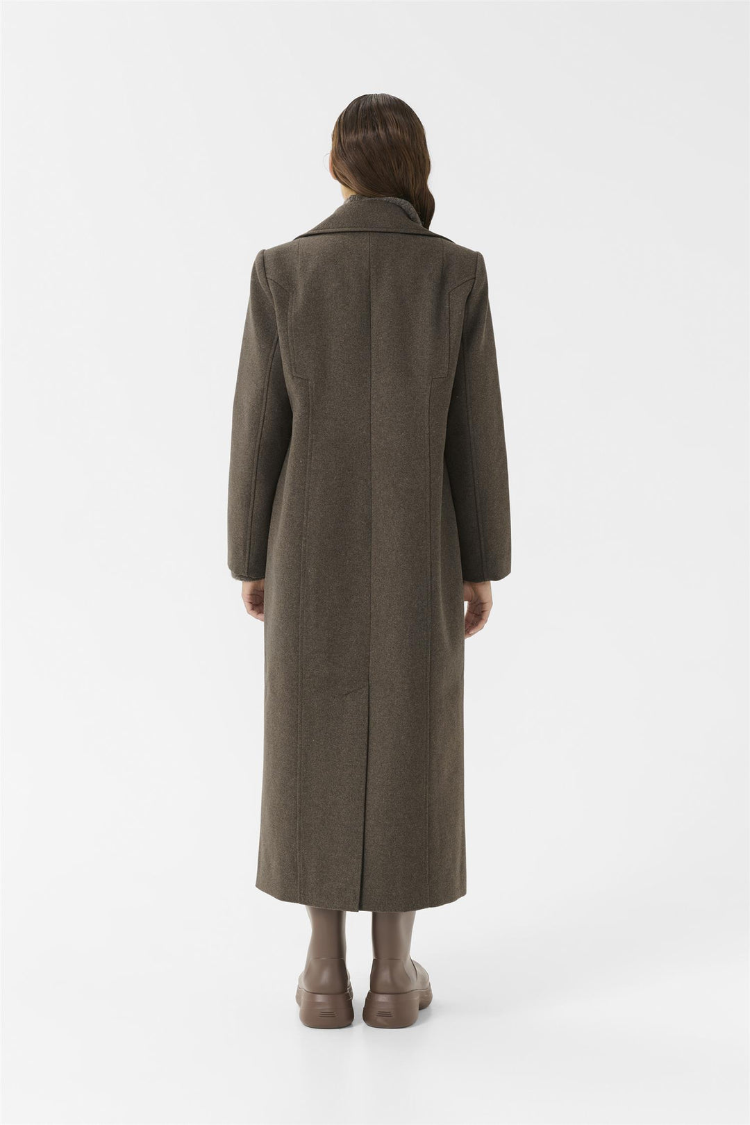 Gzzinka Long Coat  Dark Mole