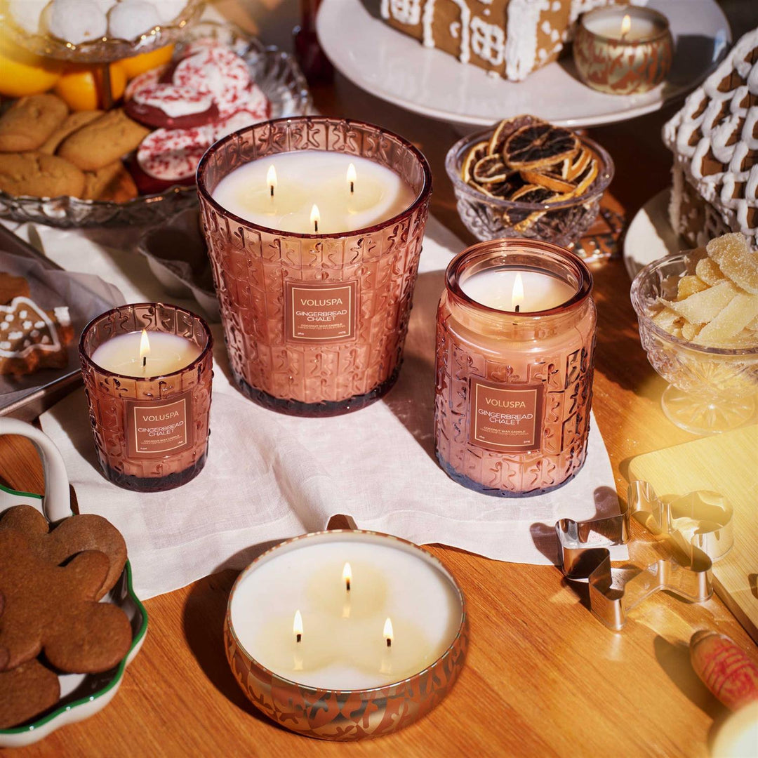 LARGE JAR 100 T  Gingerbread Chalet