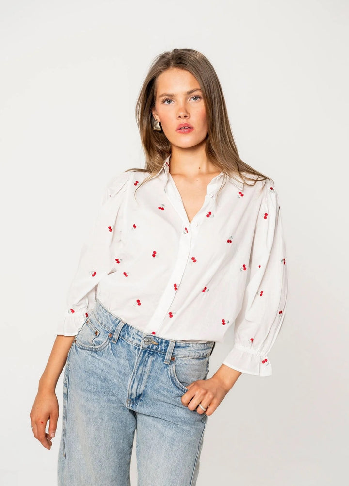 Amy Blouse Cherry  Cherry