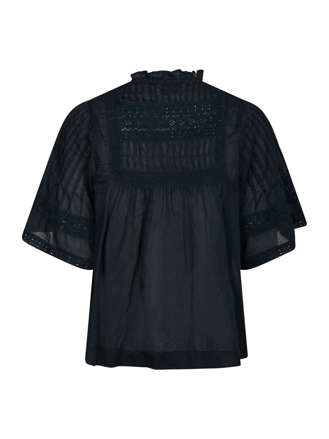 SIAMA S VOILE BLOUSE  Navy