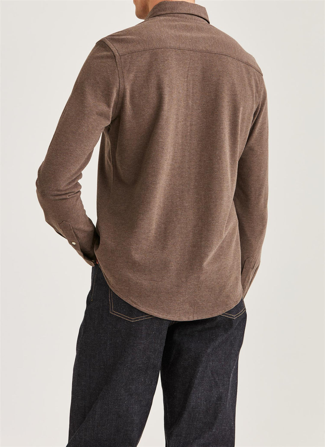 Camden Piqué Shirt  Brown
