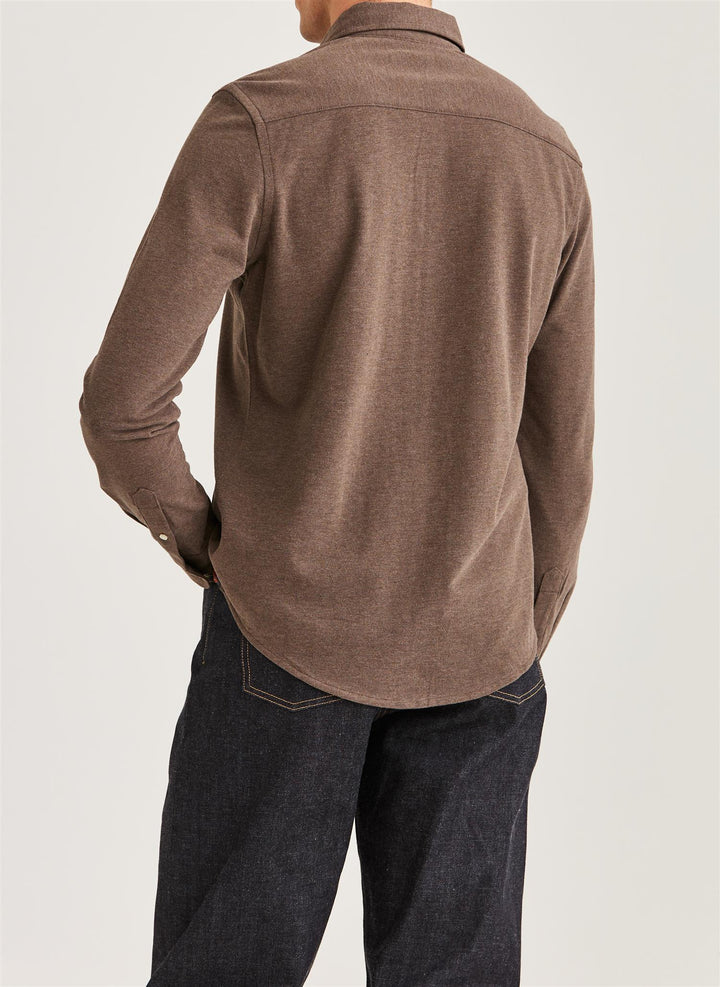 Camden Piqué Shirt  Brown
