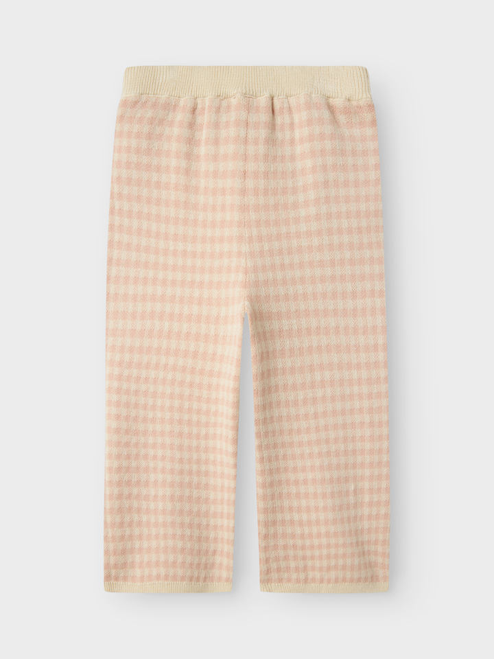 Nmfnadie Wide Knit Pant Lil  Cameo Rose
