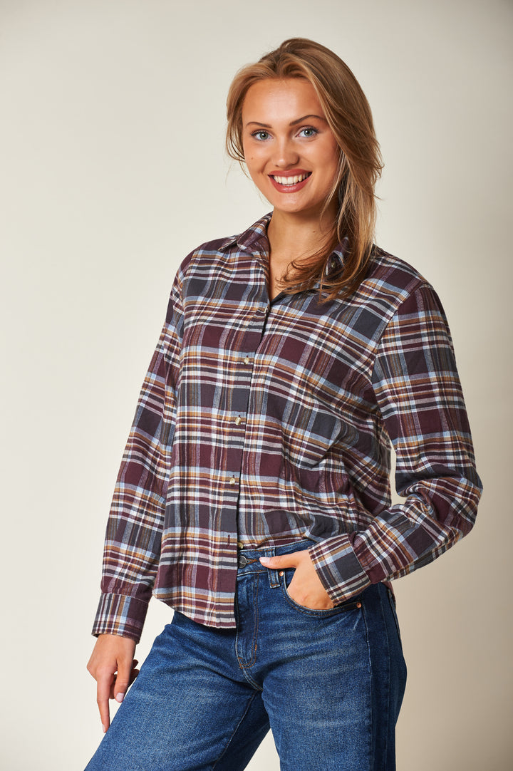 Arc Modern Tartan  Burgundy