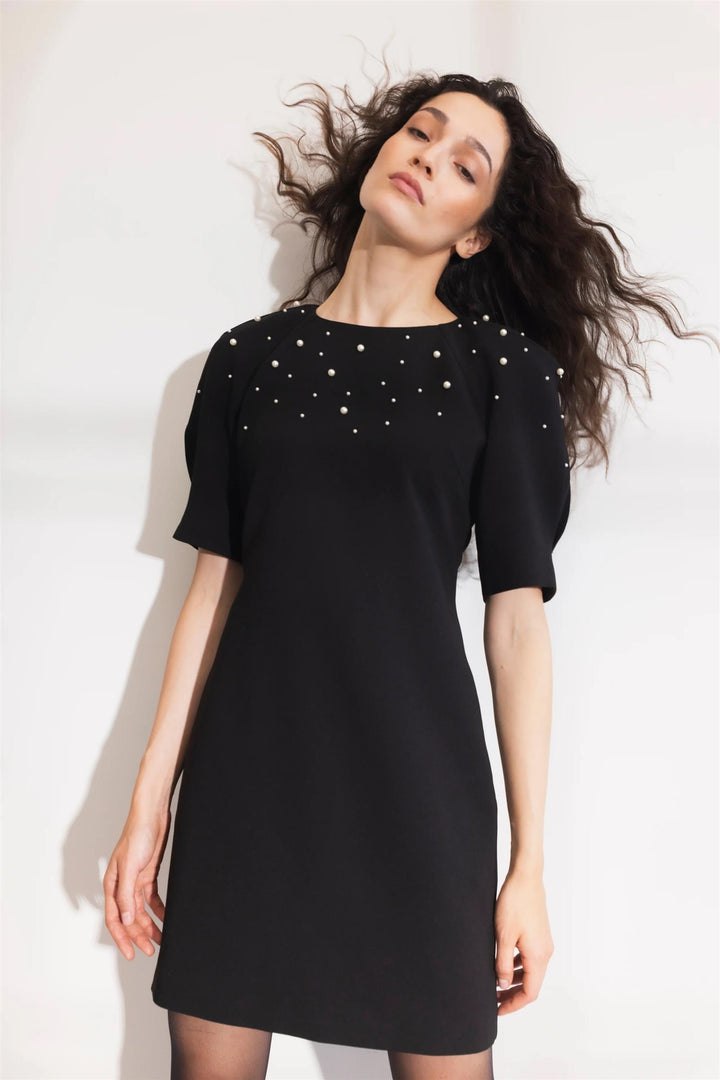 Tava Pearl Dress Black