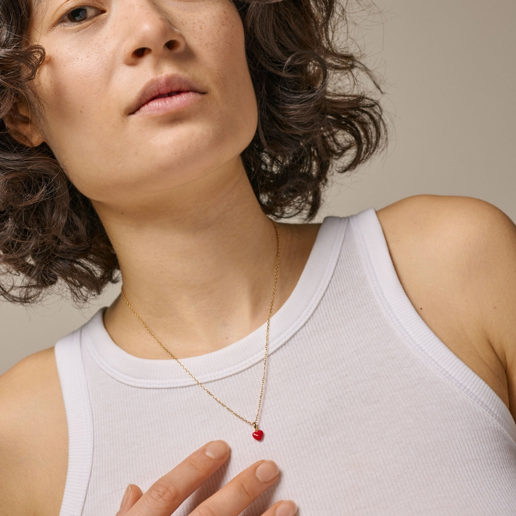 NECKLACE, AMORE  Bordeaux