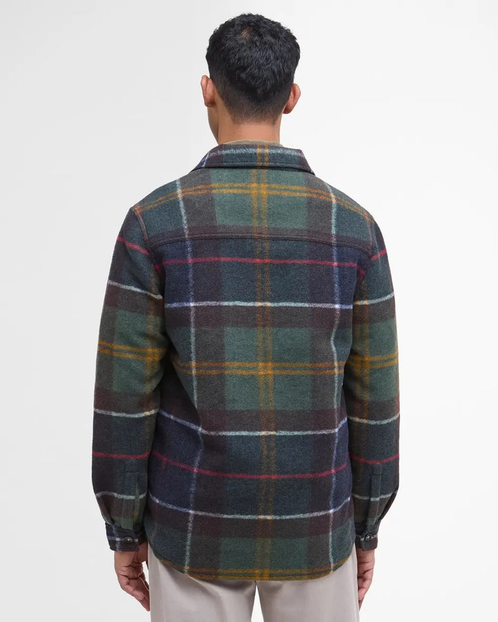 Barbour Chapter Tailored Check Overshirt  Green Loch Tartan