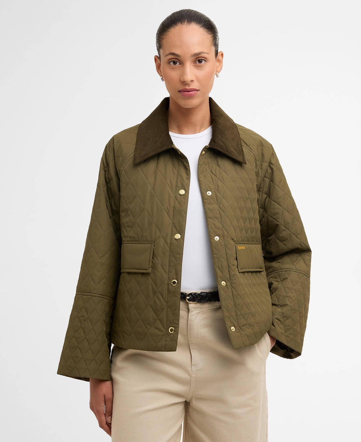 Barbour Kirby Quilt  Ivy Green/Ancient Tartan