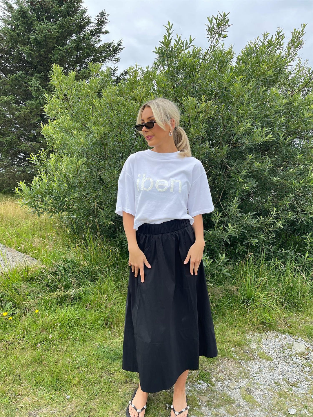 Rocky Cropped Tee  White