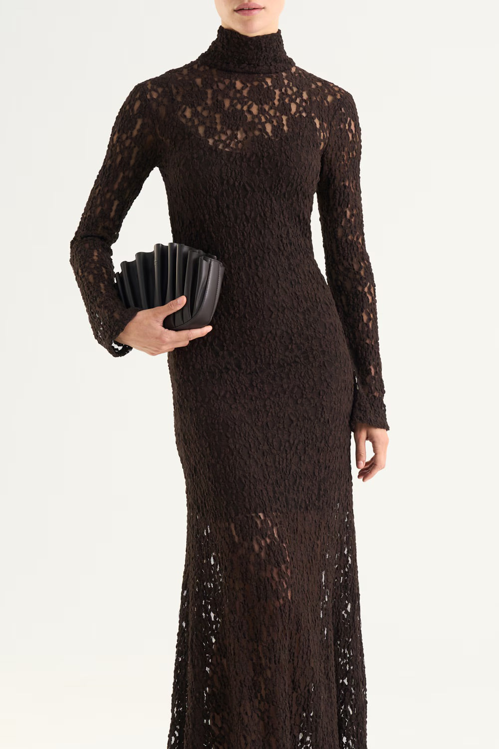 Janasia Lace Dress  Mocha Brown