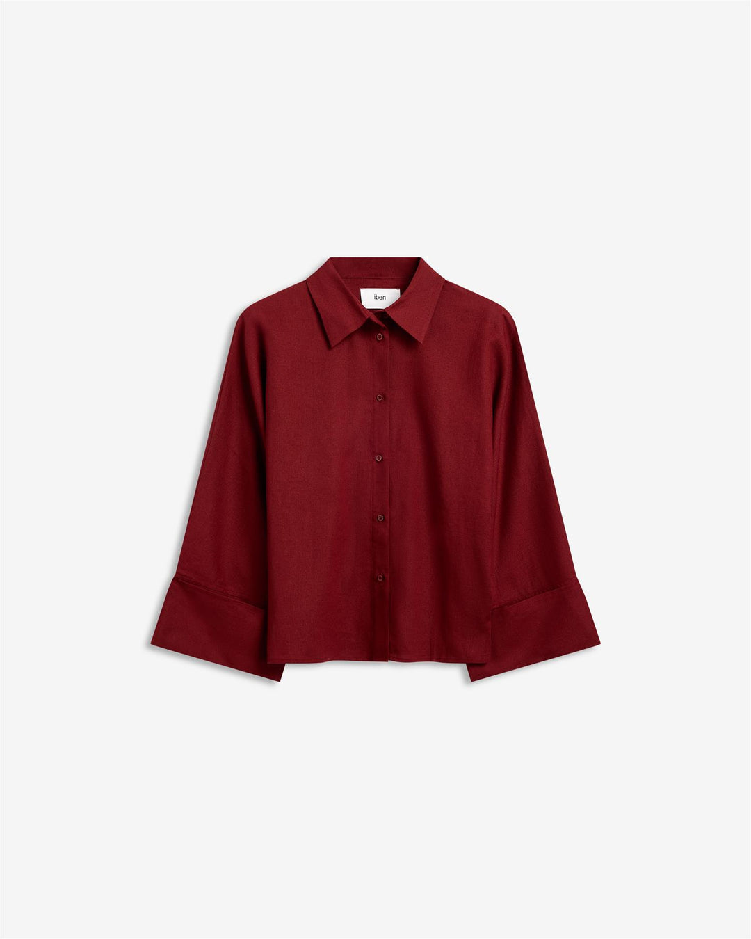 Atari Linen Shirt  Rust Red
