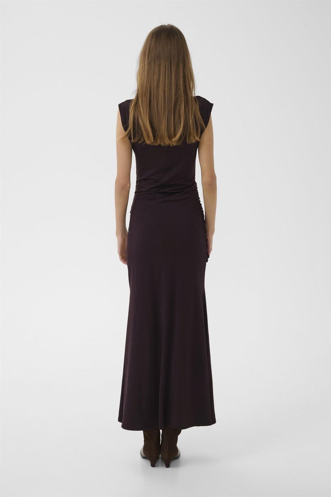 Gzseren Long Dress Deep Plum