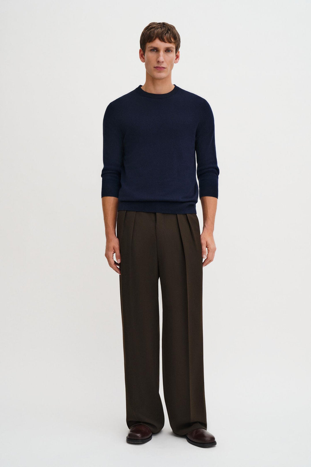 cotton merino sweater  Navy