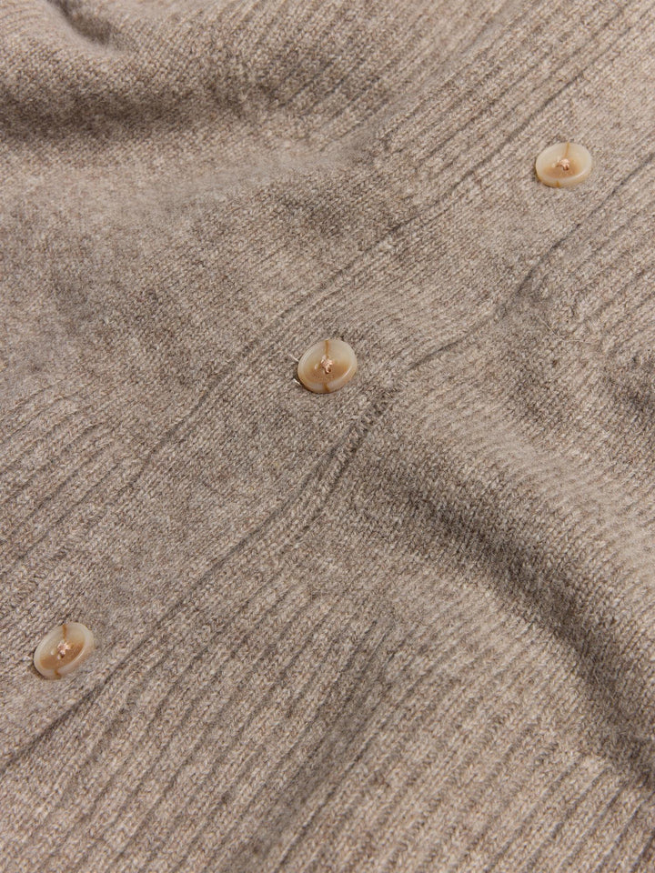 Amara Fitted Cardigan  Taupe