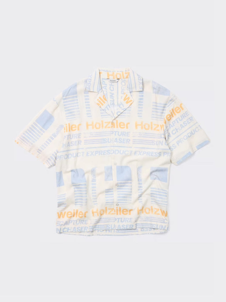 Pier Print Shirt  Ecru Mix