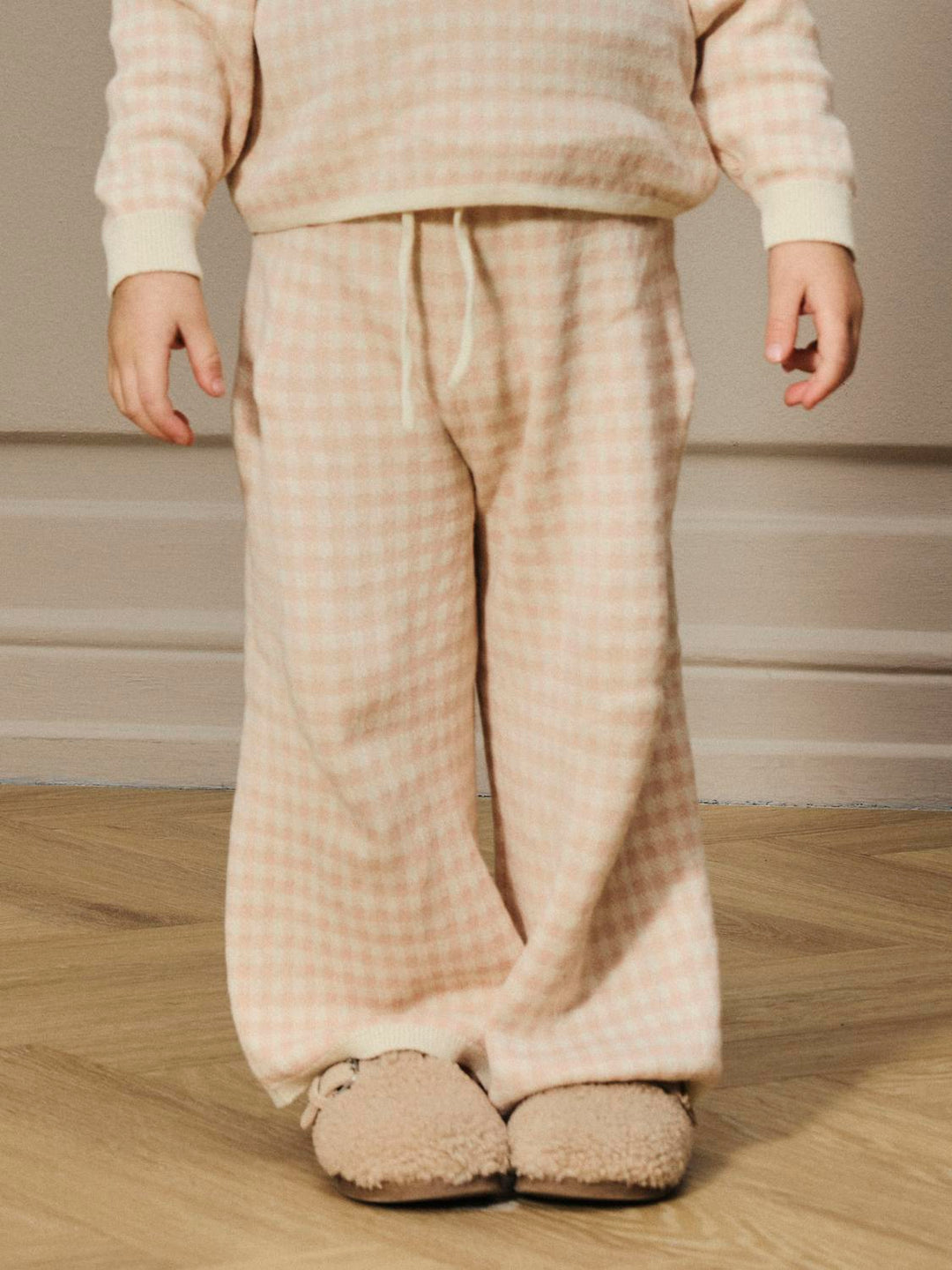 Nmfnadie Wide Knit Pant Lil  Cameo Rose