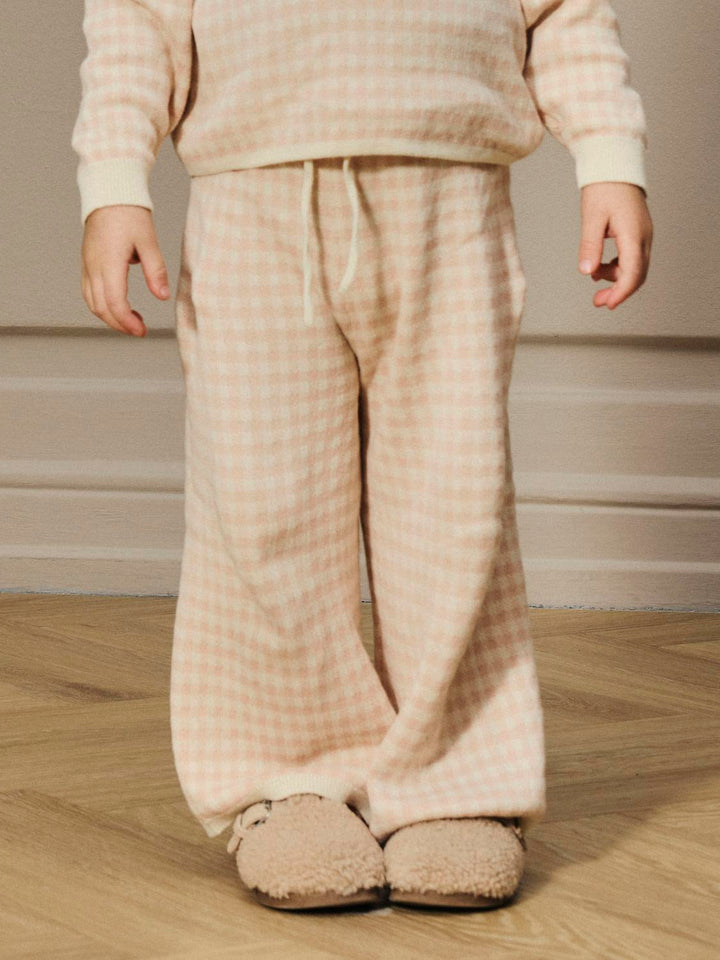 Nmfnadie Wide Knit Pant Lil  Cameo Rose