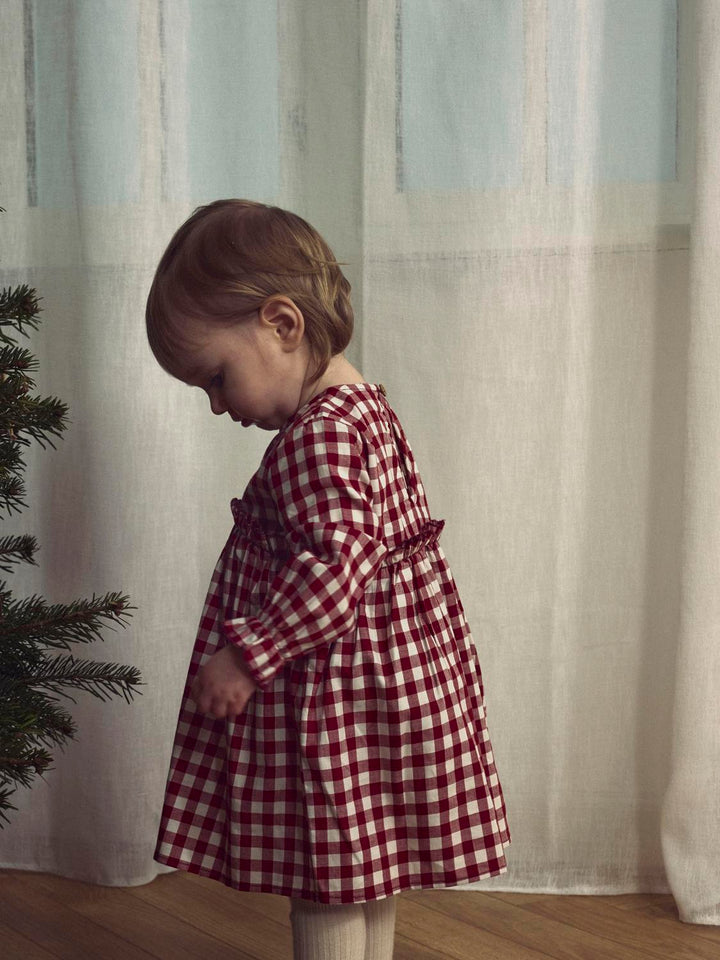 NBFRIO LS LOOSE BODY DRESS LIL  Mellomrød