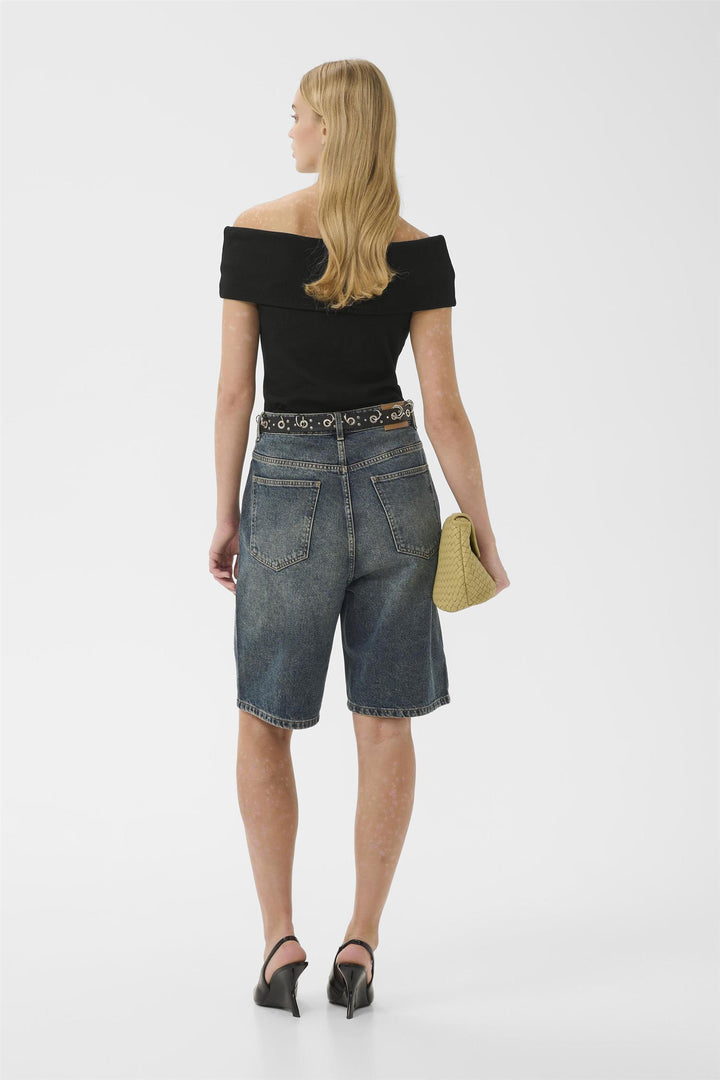 Drew Off Shoulder Top  Black