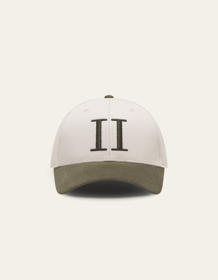 Baseball Cap Contrast Suede II  Light Desert Sand/Forest Green