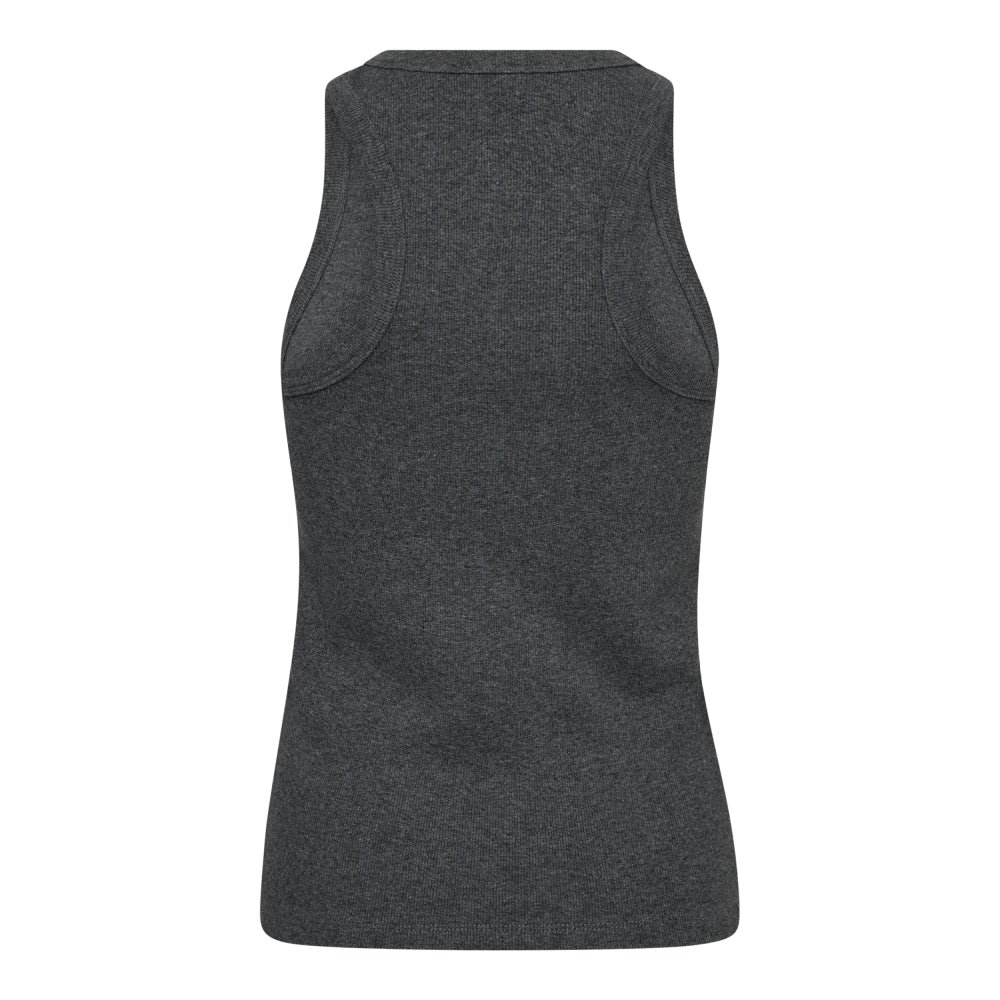 SaharaCC Embroidery Tank Top  Dark Grey