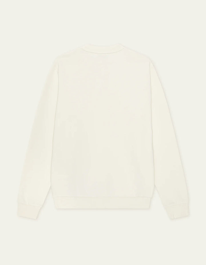 Signature Print Sweatshirt  Light Ivory