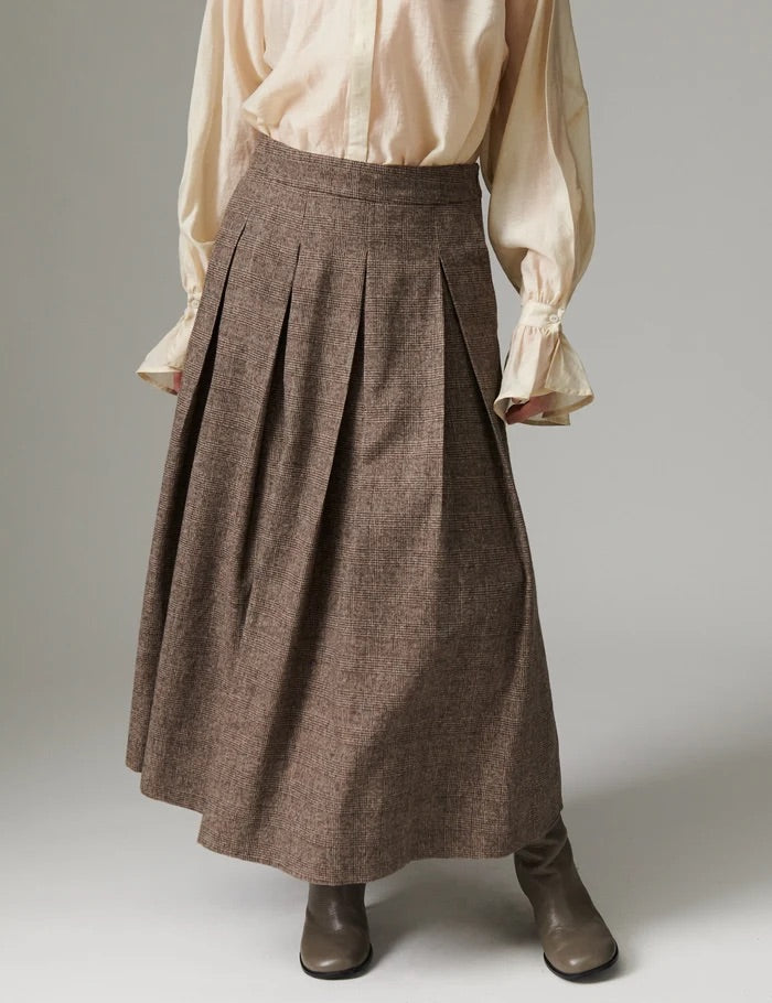 DAYChai  Brown Check