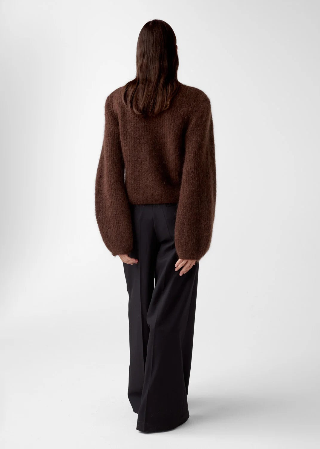 Sofia Mohair Cardigan  Espresso