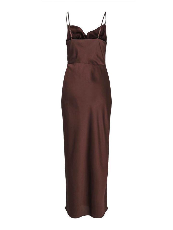 STRAP DRESS  Brown