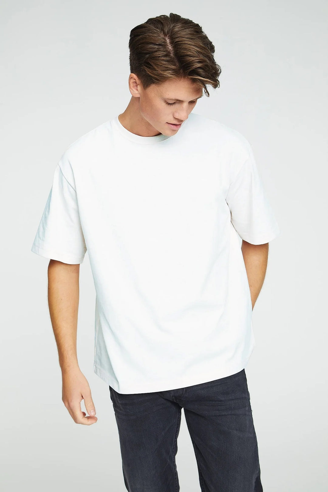 T-SHIRT 220g, Oversized  White