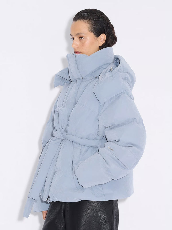 Steilia Brushed Down Jkt  Lt. Blue