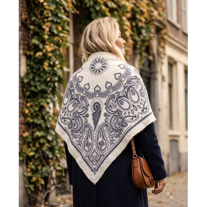 Manipur Scarf 110 Off-White