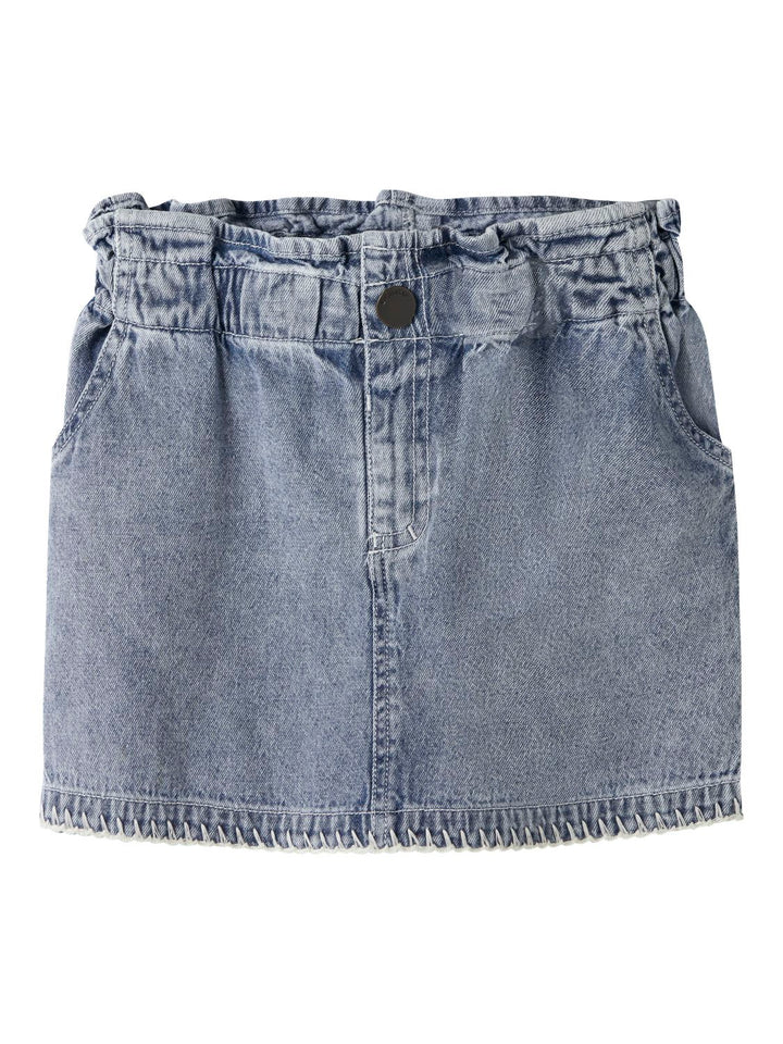funda Loose Dnm Skirt  Mellomblå