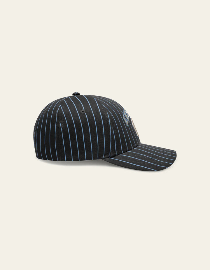 Blake W Pinstripe Baseball Cap KIDS  Raven Grey