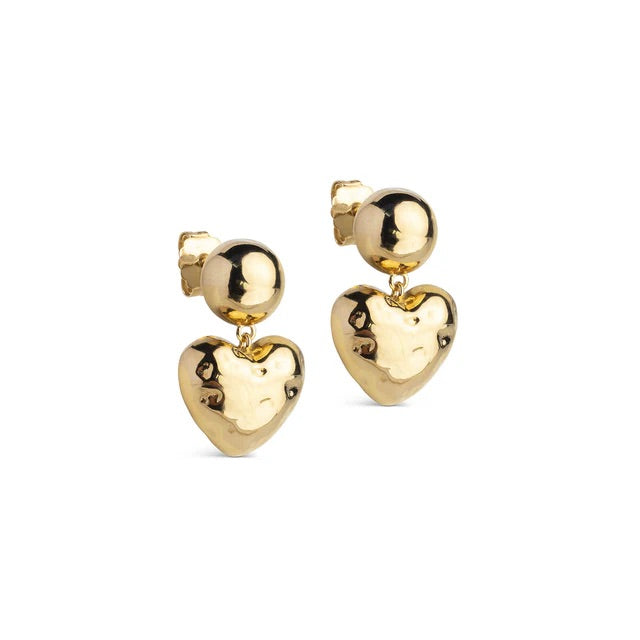 Poma Heart, Earrings  Gold
