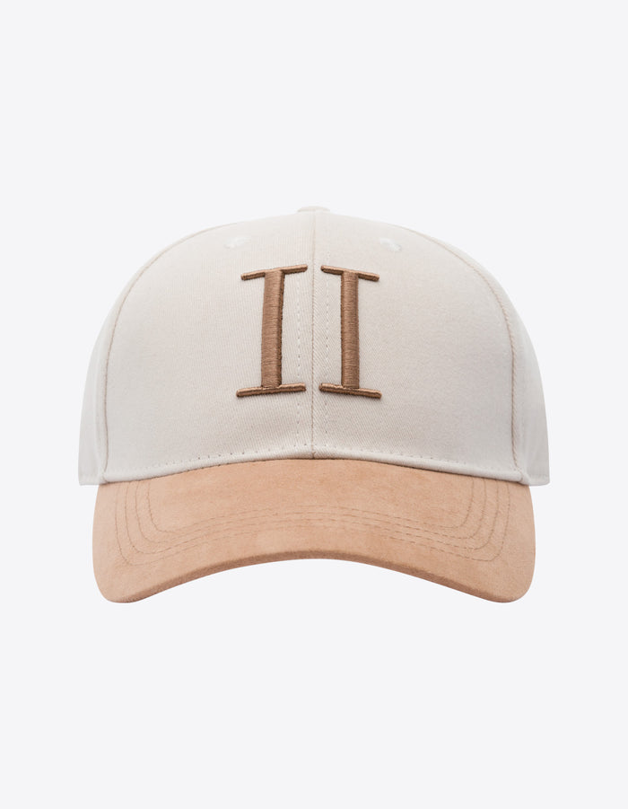 Baseball cap suede II  Ivory/Dark Sand