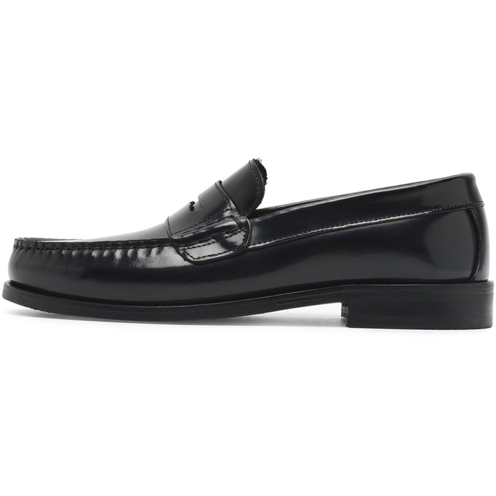 Miles Penny Loafer  Black Polido