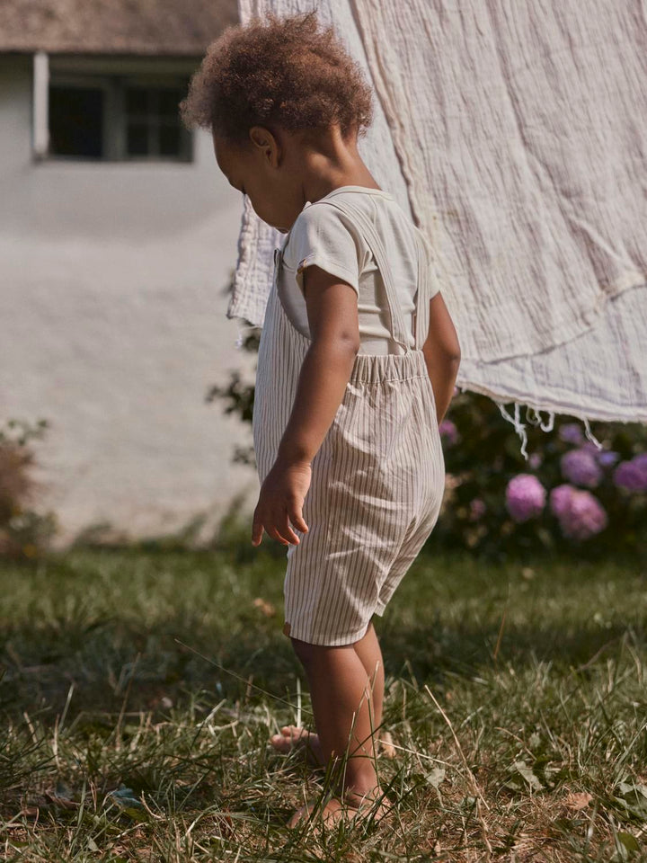 Helo Loose Short Overall  Offwhite