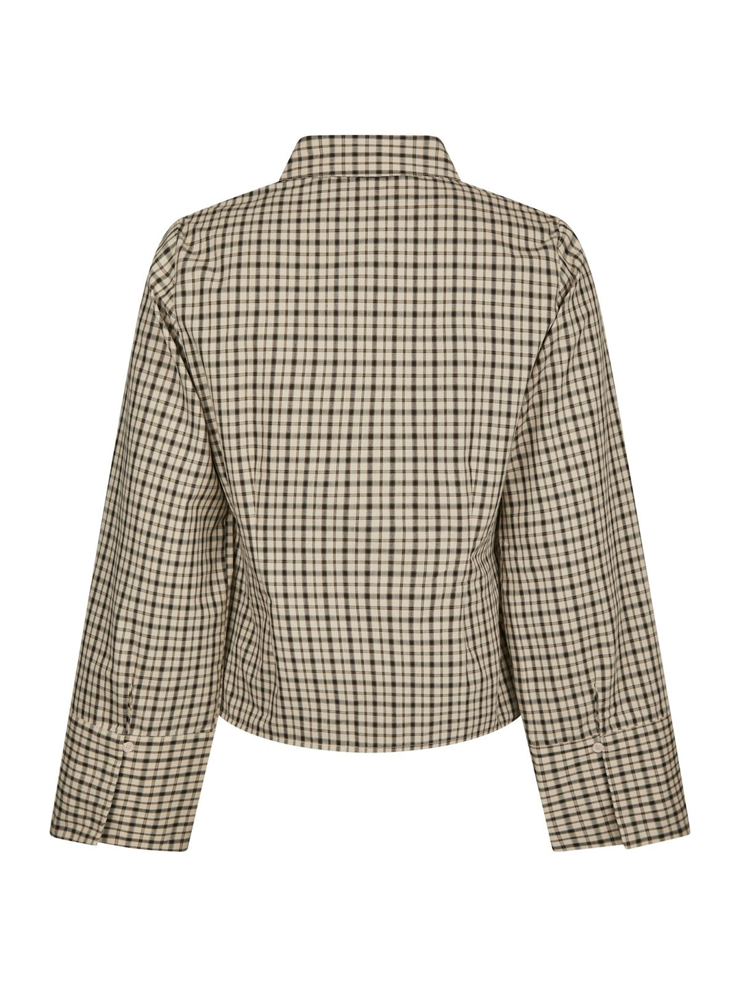 Rosa Checked Shirt  Beige
