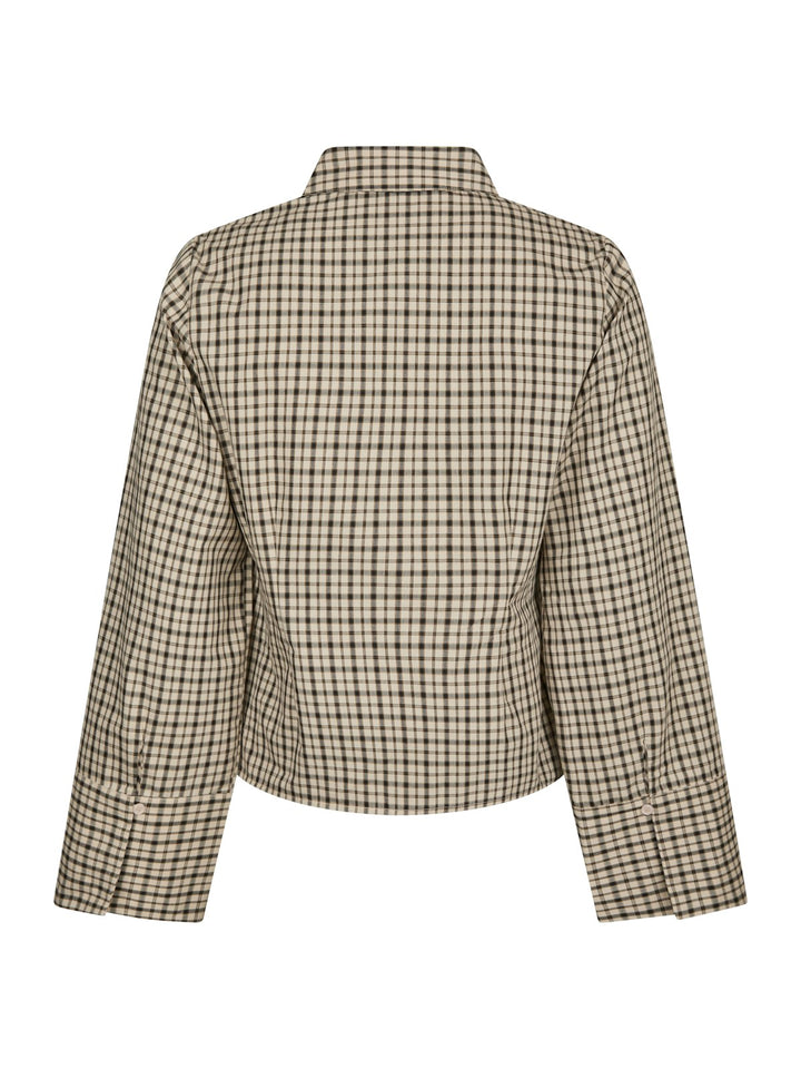 Rosa Checked Shirt  Beige