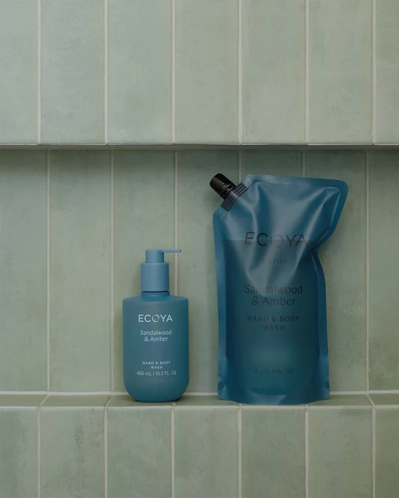 Refill Hand & Body Wash 1000ml  Sandalwood & Amber